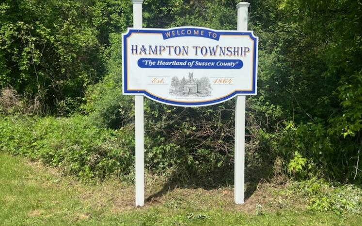Welcome to Hampton Township Sign